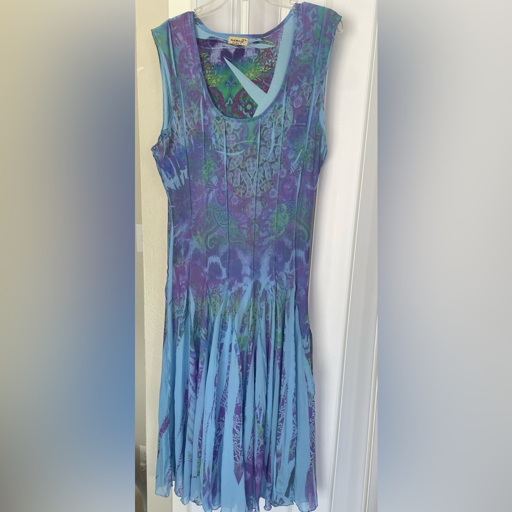 One world Blue xl and Purple Sleeveless Dress